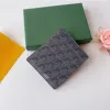 Porte-cartes de concepteur de luxe de qualité supérieure mini portefeuille authentique en cuir gy avec boîte à banc de mode Fashion femmes sac à main.