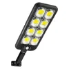 Солнечная стена светильника 100 -й 100cob 200led 200cobe Белый/теплый белый белый водонепроницаемый садовый свет IP65