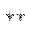 Stud Fashion Vintage 4/Four Leaf Clover Charm Earrings Back Mother-Of-Pearl Sier Independence Day Agate For Women Girls Valentines Mo Dh7Gd