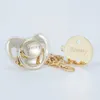 PACIFIERS# MIYOCAR PERSONALISERAD ROSE GOLD BLING PACIFIER och FULL ROSE GOLD PACIFIER CLIP BPA GRATIS DUMMY UNIKE DESIGN Gift Baby Showerl2403