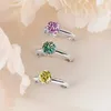 Сертифицированное кольцо GRA GRA RING VVS1 LAB DIAMD SOLITAIRE RING для женщин обручальное обручальное обручальное участие