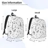 Tassen Muziekmuzieknotities voor mannen Vrouwen Student School Book Bags Daypack Middle High College Outdoor