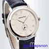 Funkcjonalny obserwowanie nadgarstka AP 18K White Gold Manual Mechanical's Men's Watch Neutralny zegarek dla kobiet wolny White Plate 15056bc.oo.a001cr.02