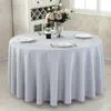 Tabela de mesa cor lisa Tabby toalheira retangular grande redonda el banquet wedding cinza22