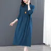 Casual Dresses 2024 Fashion Knitted Dress Women's Autumn/Winter Solid O-Neck Long Sleeve Loose Fit Holiday Travel Vestidos