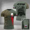 Camisetas masculinas Novo veterano de verão T-shirt 3D T-shirt para homens Soldados do exército eslovaco bandeira de soldado de grandes dimensões de roupas masculinas Pullover O-pescoço OUT TAMP