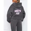 White Foxx Sweat à capuche WF Sweat à capuche 24SS Hoodies White Hoodies Sweatshirts Designer Tracksuit Set deux femmes Vêtements pour hommes Set Sporty Long à manches longues Hooded 258