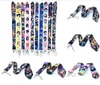 20 stcs anime lanyards koele nekband telefoonsleutels ID -kaarthouder lanyard voor sleutels diy hangende touw2771926