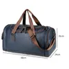 Duffel Bags Macho Pu Leather Bag Travel Outdoor Travel Men Ginástica Imper impermeável Fim de semana de designer de bagagem