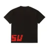 T-shirt 260g à manches courtes à manches courtes à manches courtes courtes avec étiquette tendance imprimée lâche pour hommes en grande taille 367906