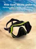 KINSUNFOO Diving Mask Snorkeling Freediving Swimming Masks for Adults Silicone Dive Equipment Antifog Glass 240407