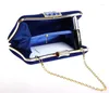 Sacs de soirée Design Blue Totes Sac Fashion Fashion Women's Wallet Style Style Handbag Banquet Mini Mujer Bolso 7238