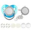 pacifiers# 10 pcs pack package uxury luxury blank sublimation pacifier custom wholesale bling pacifier for babyl2403