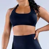 Dfyne impact sport beha naadloze halter nek band bh open back fitness yoga top bhas midium ondersteuning dames workout gym crop top