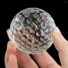 Decoratieve beeldjes kristal golfbal papiergewicht glazen globe figurine display standaard pography poppen home decor golfventilatoren geschenken