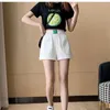 Short féminin Femme Summer Femme Casual Elastic Affaire des sports de sport de haute qualité Sport Sport Streetwear Mini Short Q184