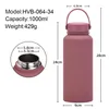 Stainless steel sports Bottle large capacity 1L American vacuum cup portable outdoor water cup LXL54