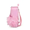 Sacs personnalisés brodés brodés de la petite fille mignonne de ballet de ballet sacs sacs tutu robes dance sac à dos avec de la dentelle rose pour la ballerine