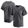 NY 4 Francisco Alvarez 2024 City Connect Mets Jersey Brandon Nimmo Pete Alonso Francisco Lindor Kodai Senga Starling Marte Jeff McNeil Edwin Diaz Piazza