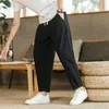 Herrenhosen Männliche neun Punkte Hosen losen Hosen Kordelzug Casual Streetwear für Männer Sommer dünne Soild Pant Ropa Hombre