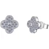 Najwyższej klasy luksusowy projektant marki Vanclef Pełne diamentowe kolczyki z diamentową wkładką