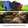 Cykelmössor masker Mountain Road Cykel cykel Half Face Anti-Doust Mask Breattable Activated Carbon Running Drop Delivery Sports Outdoo Otvtp