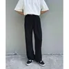 Garnitury męskie szary czarny garnitur Pants Men Mashing Social Mens Dress Korean luźne proste biuro nóg formalne spodnie m-2xl