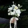 Flores de boda Bouquet plantas suculentas deja de novias de honor de matrimonio artificial nupcial