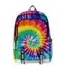 Sac à dos harajuku tie-dye sacs scolaires d'étudiant colorés unisex 3D imprimer Oxford étanche Notebook multifonction sac à dos de voyage