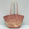 Women Mesh Straw hallow out Grass Bags Fashion Summer large HOBO bohemian style beach handle handbag women designer totes shoulder big knit