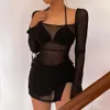 Женская одежда 2024 Лето -новая модная принцип Slim Fit Sexy Sexy Slimbing Driepless Dress for Women F41930