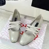 Chaussures décontractées Fée Style Mary Jane Spring Femme Salle peu profonde Tempérament plat carré Talon épais