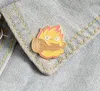 Broche de bijoux broche pour femmes hommes broches broches calcifer émail personnalisé japonais insigne insigne de feu elfe