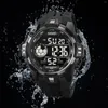 Wristwatches SKMEI 2123 Mens Casual Back Light Display 5Bar Waterproof Wristwatch Date Alarm Clock Digital Movement Stopwatch Sports Watches