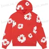 Herrtröjor tröjor kapok skum löst huva tröjor högt strt modemärke ruffian kostym amerikansk par casual kostym y2k sweatshirt hoodie t240419