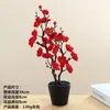 装飾的な花人工小さな梅の花の花の盆栽植物ホームリビングルームの装飾年ギフト