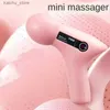 Electric Massagers Mini Massager LCD-scherm 6-kop spiermassager draagbare elektrische voetmassager Y240425
