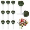 Dekorativa blommor Ramo de Flores Artificiales Plastic Flower Handle Bright Floral Holder Bouquet Holders Brud Support