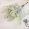 Fleurs décoratives 10 têtes / pestiales Pompteaux de pissenlit avec l'herbe verte Fleur artificielle Plant de mariage Mélanges