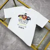 2024 High Quality Trendy Brand EV Fushen Snle Up With Damo Slogan Letter Print Casual Short T-Shirt Half Sleeved Top 330874