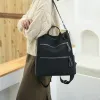 Zaini Multipocket Black Nylon Women Backpack Female Simple Pattern Bag di alta qualità BASSAGGI