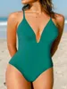 Swimwear féminin 2024 Sexy Backless String Swimsuit Femmes One Piece Bodys Bodys Bodys Bathys Baigniers Baigners