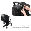 Bags Fashion Maternity Nappy Changing Bag for Mother Black Large Capacity Fashion Diaper Bag with 2 Straps Travel Backpack for Baby