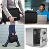 Bolsas de armazenamento Saco preto à prova de fogo Bolsa de documentos de água resistente a água Laptopfiles portáteis Certificados Organizer Box Arquivo de Compartimento Multi-Compartimento