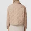 Women's Jackets Designer light core velvet jacket collar diamond quilted valley cotton jacket small stature short jacket womens loose fashionable versatile