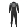 Women's Swimwear Women 3MM Neoprene Wetsuit One-piece Warm Snorkeling Winter Swimming Surfing Diving Suit Long Sleeves Cold Proof Ladies