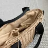 Woody Travel Raffias Clutch Straw Beach Bag Luxury Tote Weave Designer Stopper Basket