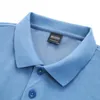 2024 Zomer Nieuwe heren Polo shirt Korte mouw Designer Drukte letters Casual Ademende mode Mens vaste kleur Bedrijf reversknop katoenpolo shirtm-3xl