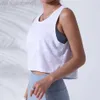 Desginer Als Yoga Aloe Top Shirt Clothe Short Woman Ny hudvård Fitness Tank Womens Loose Sports Top Cover 2021 Suit Women