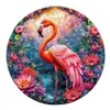 3D -pussel Flamingo Animal Woode Jigsaw Puzzle For Adults Kids DIY Crafts 3D Puzzle Game with Oregelbular Animal Pieces Perfect BirthdayGift 240419